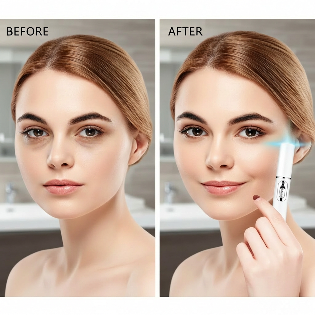 Masseur Yeux Lumière Bleue visage lisse