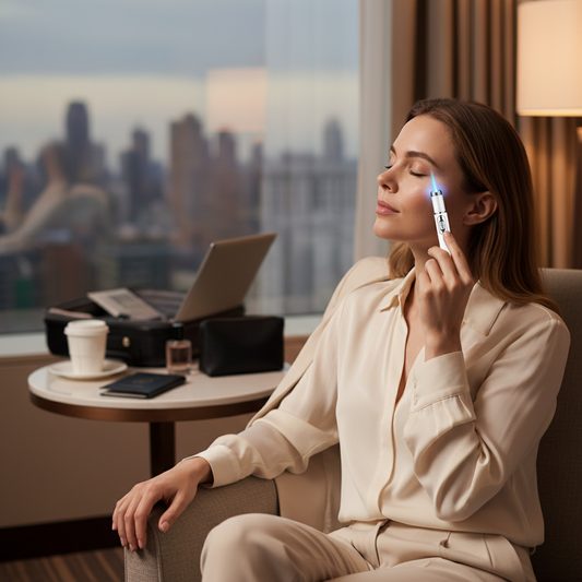 Masseur Yeux Lumière Bleue visage lisse